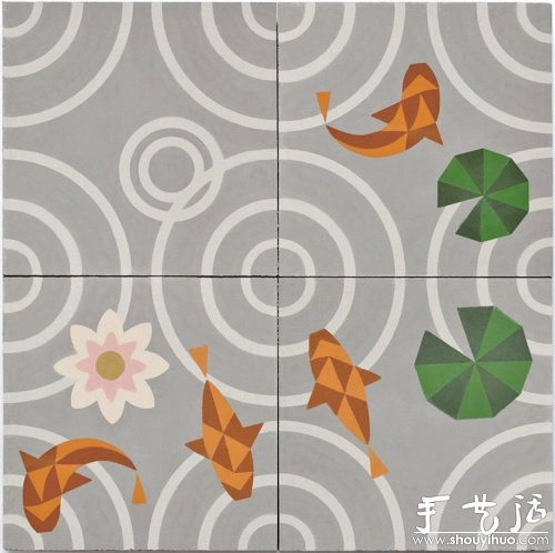 湖面“落雨”地砖制作(图1) 湖面“落雨”地砖制作(图1)