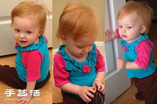 宝宝旧衣服改造教程 DIY简单的撞色宝宝衣(图8) 宝宝旧衣服改造教程 DIY简单的撞色宝宝衣(图8)