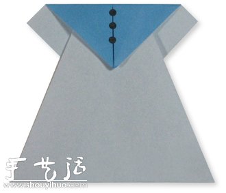 四款连衣裙手工折纸方法教程(图6)