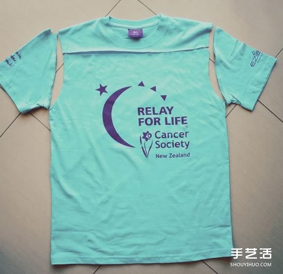 旧T恤改造吊带背心教程 简单吊带背心的做法(图3) 旧T恤改造吊带背心教程 简单吊带背心的做法(图3)