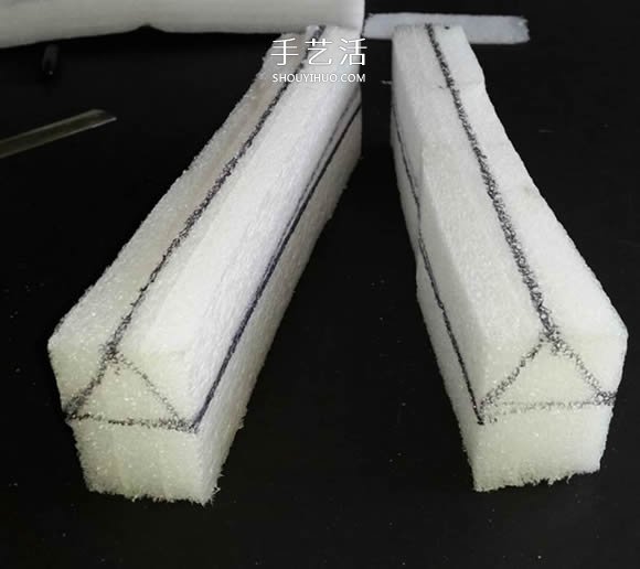 用泡沫板做双体帆船的制作方法图解教程(图4) 用泡沫板做双体帆船的制作方法图解教程(图4)
