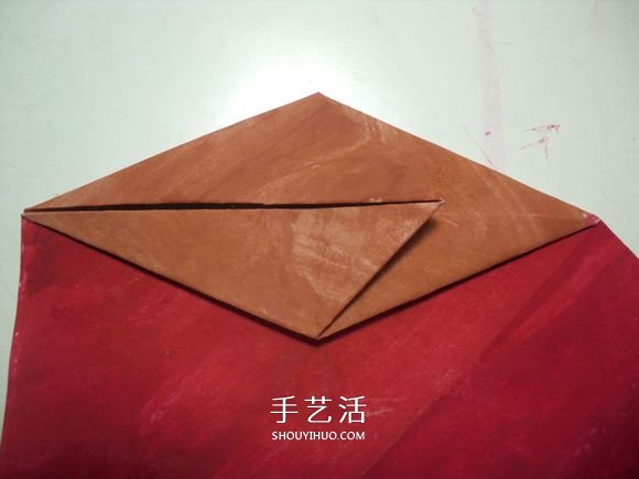 手工篝火的折纸方法 怎么折纸火焰图解教程(图8)
