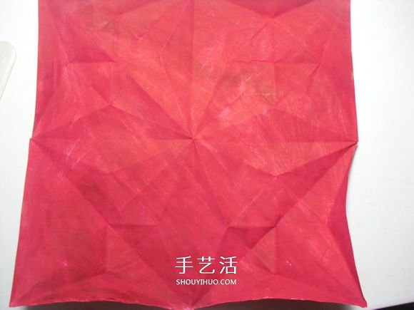 手工篝火的折纸方法 怎么折纸火焰图解教程(图10)