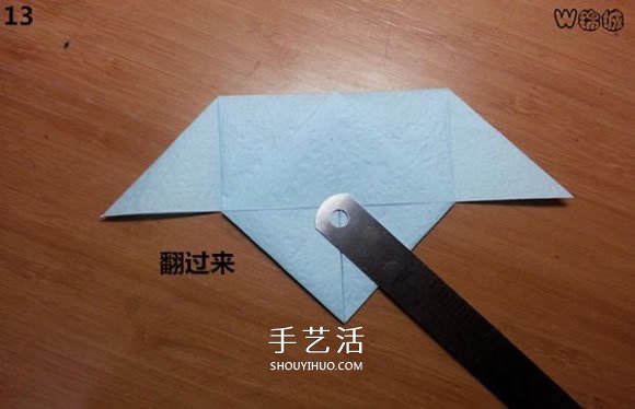 卡通天使的折纸教程 手工折可爱的天使图解(图13)