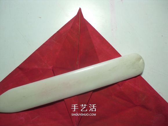 手工篝火的折纸方法 怎么折纸火焰图解教程(图14)