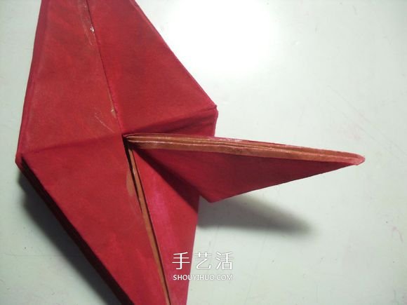 手工篝火的折纸方法 怎么折纸火焰图解教程(图16)