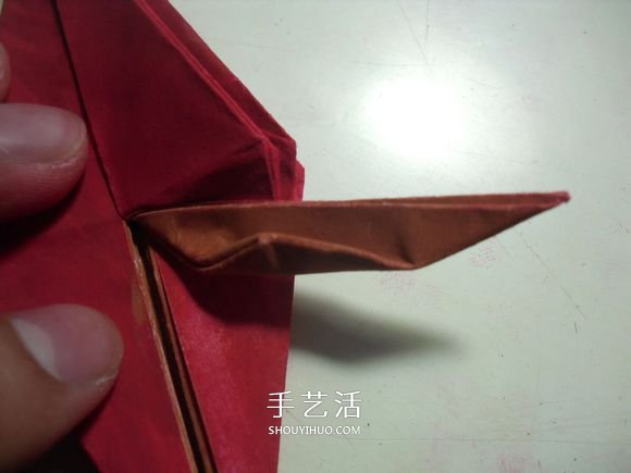手工篝火的折纸方法 怎么折纸火焰图解教程(图17)
