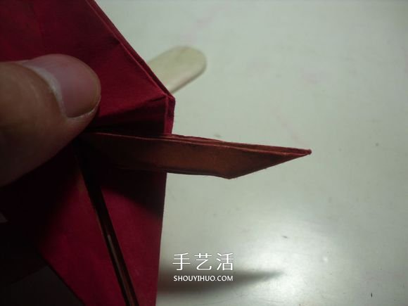 手工篝火的折纸方法 怎么折纸火焰图解教程(图19)