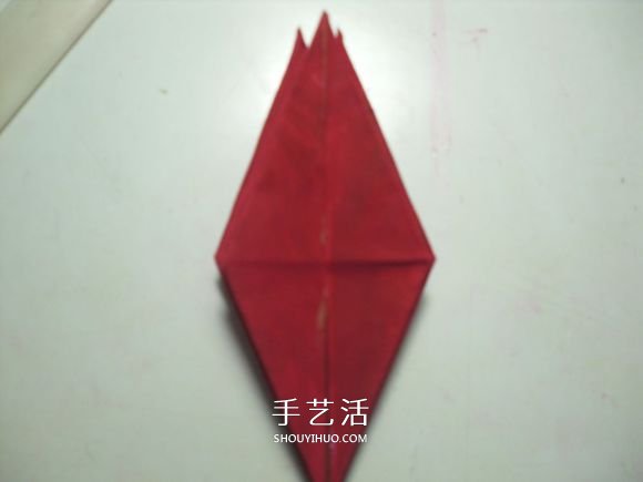 手工篝火的折纸方法 怎么折纸火焰图解教程(图15)