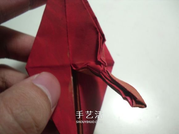手工篝火的折纸方法 怎么折纸火焰图解教程(图21)