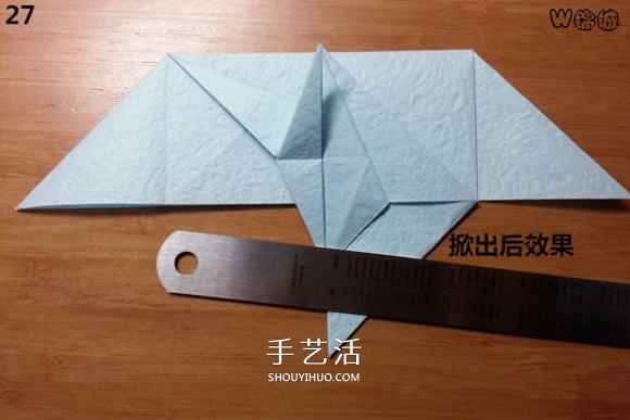 卡通天使的折纸教程 手工折可爱的天使图解(图24)
