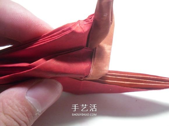 手工篝火的折纸方法 怎么折纸火焰图解教程(图23)