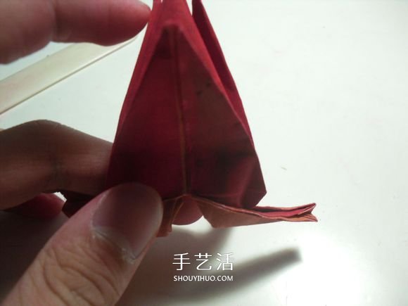 手工篝火的折纸方法 怎么折纸火焰图解教程(图26)