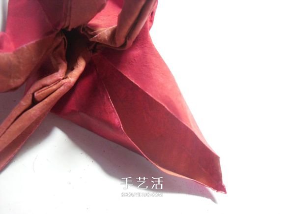 手工篝火的折纸方法 怎么折纸火焰图解教程(图28)