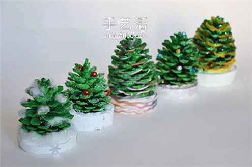 自制松果圣诞树装饰品的方法教程(图9) 自制松果圣诞树装饰品的方法教程(图9)