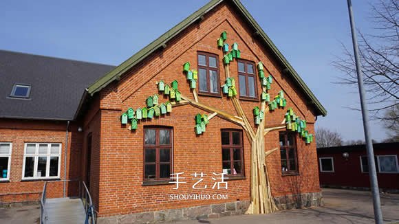 回收木头打造彩色鸟屋 让鸟儿找到栖息之地 - 诺云双维造物网