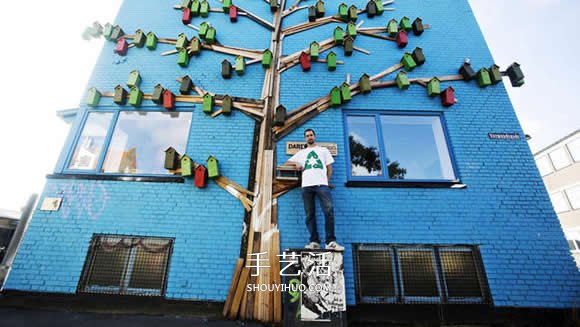 回收木头打造彩色鸟屋 让鸟儿找到栖息之地(图6) 回收木头打造彩色鸟屋 让鸟儿找到栖息之地(图6)