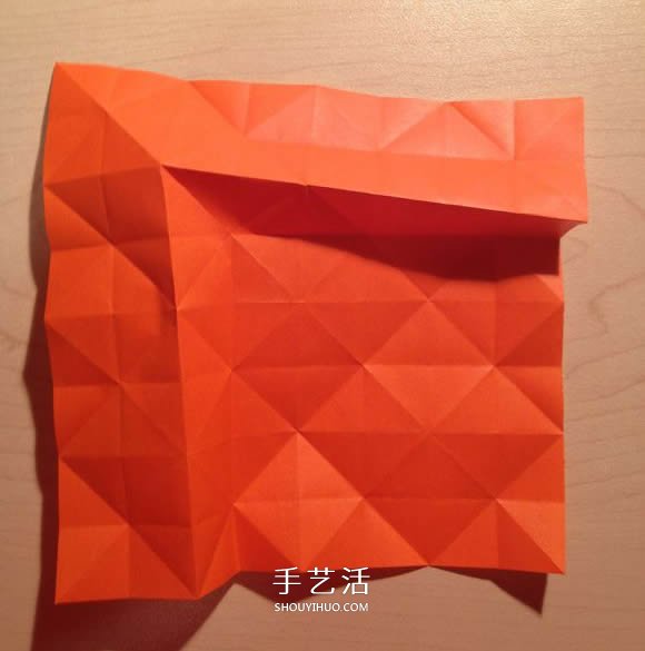 立体组合刺球的折法 带刺花球的折纸图解(图8) 立体组合刺球的折法 带刺花球的折纸图解(图8)