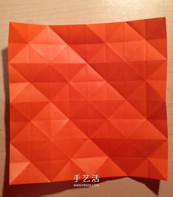 立体组合刺球的折法 带刺花球的折纸图解(图7) 立体组合刺球的折法 带刺花球的折纸图解(图7)
