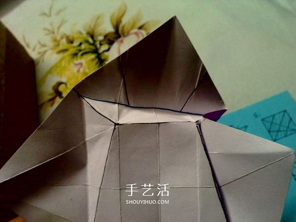 萌神折纸教程 可爱立体大白的折法图解步骤(图15) 萌神折纸教程 可爱立体大白的折法图解步骤(图15)