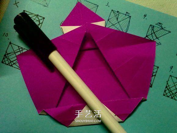 萌神折纸教程 可爱立体大白的折法图解步骤(图17) 萌神折纸教程 可爱立体大白的折法图解步骤(图17)