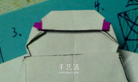 萌神折纸教程 可爱立体大白的折法图解步骤(图22) 萌神折纸教程 可爱立体大白的折法图解步骤(图22)