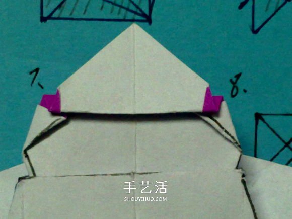 萌神折纸教程 可爱立体大白的折法图解步骤(图21) 萌神折纸教程 可爱立体大白的折法图解步骤(图21)