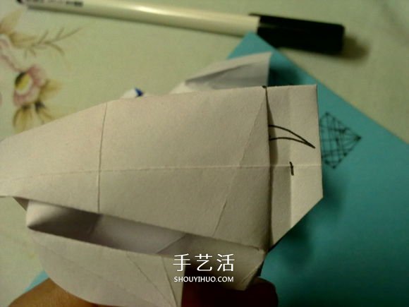 萌神折纸教程 可爱立体大白的折法图解步骤(图25) 萌神折纸教程 可爱立体大白的折法图解步骤(图25)