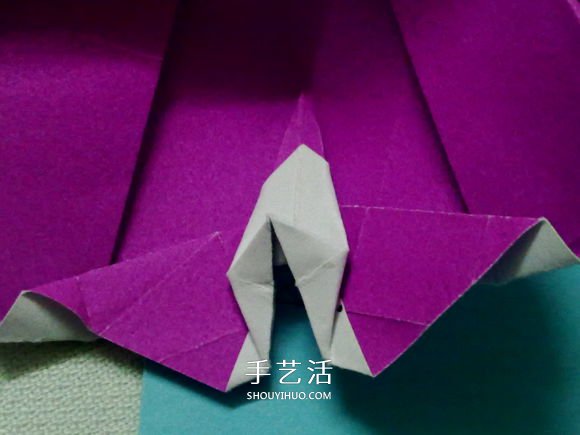 萌神折纸教程 可爱立体大白的折法图解步骤(图27) 萌神折纸教程 可爱立体大白的折法图解步骤(图27)