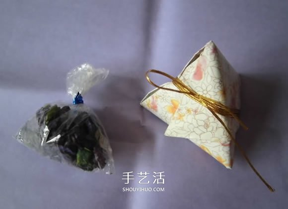 端午节手工制作 折纸粽子的折法详细步骤图(图43) 端午节手工制作 折纸粽子的折法详细步骤图(图43)
