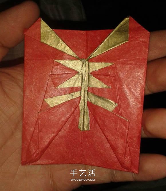 羊年红包的折法图解 折出一个带“羊”字的红包 - 诺云双维造物网