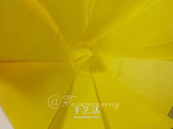 冬日里的暖阳!手工折纸立体太阳的折法图解(图10) 冬日里的暖阳!手工折纸立体太阳的折法图解(图10)