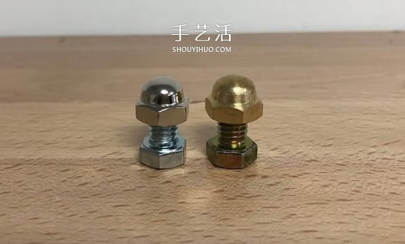创意紧固件DIY！用螺丝螺帽制作国际象棋(图2)