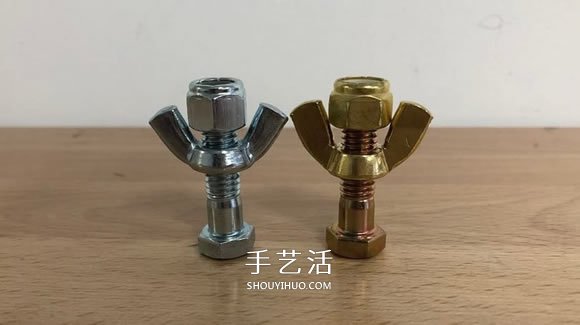 创意紧固件DIY！用螺丝螺帽制作国际象棋(图4)