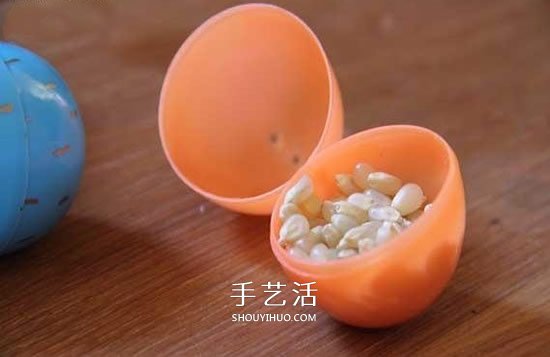 扭蛋废物利用制作不倒翁 自制简易不倒翁的方法(图3) 扭蛋废物利用制作不倒翁 自制简易不倒翁的方法(图3)