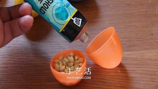 扭蛋废物利用制作不倒翁 自制简易不倒翁的方法(图4) 扭蛋废物利用制作不倒翁 自制简易不倒翁的方法(图4)