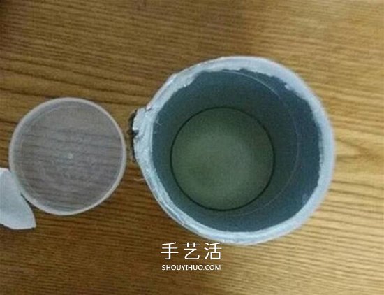 薯片桶废物利用DIY 手工制作简易存钱罐图解(图1) 薯片桶废物利用DIY 手工制作简易存钱罐图解(图1)