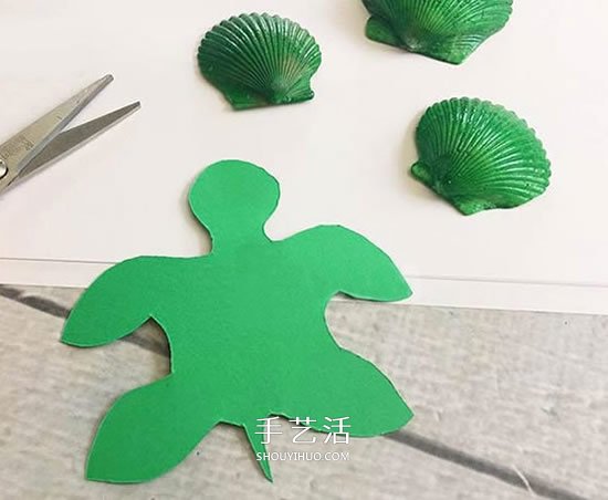 用贝壳做小乌龟的方法 幼儿手工制作小乌龟(图2) 用贝壳做小乌龟的方法 幼儿手工制作小乌龟(图2)