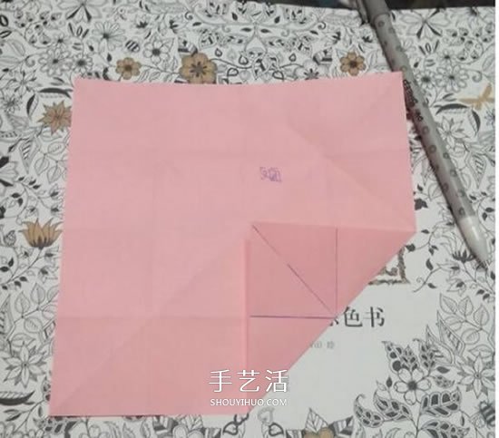 爱心相框怎么折图解 带心形四方相框的折法(图11) 爱心相框怎么折图解 带心形四方相框的折法(图11)