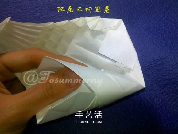 立体海螺的折法图解 详细折纸海螺的过程步骤(图32) 立体海螺的折法图解 详细折纸海螺的过程步骤(图32)