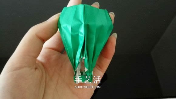 折纸热气球的方法过程 热气球的折法图解教程(图2) 折纸热气球的方法过程 热气球的折法图解教程(图2)