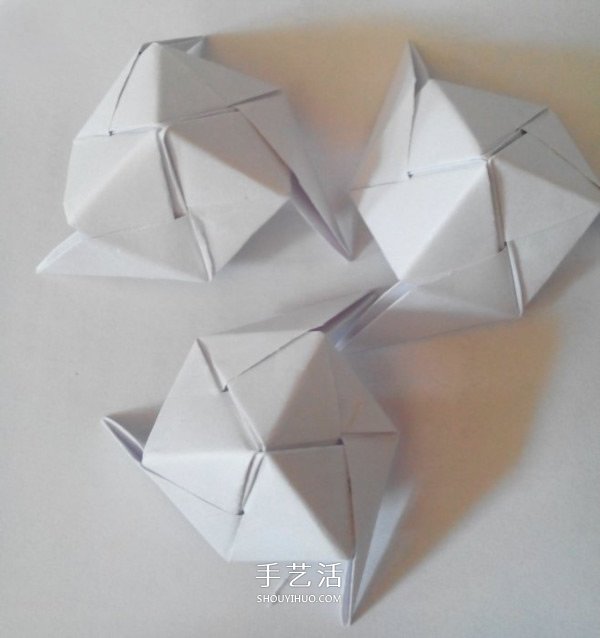 多面立方体的折法图解 折纸立方体的步骤图(图13) 多面立方体的折法图解 折纸立方体的步骤图(图13)