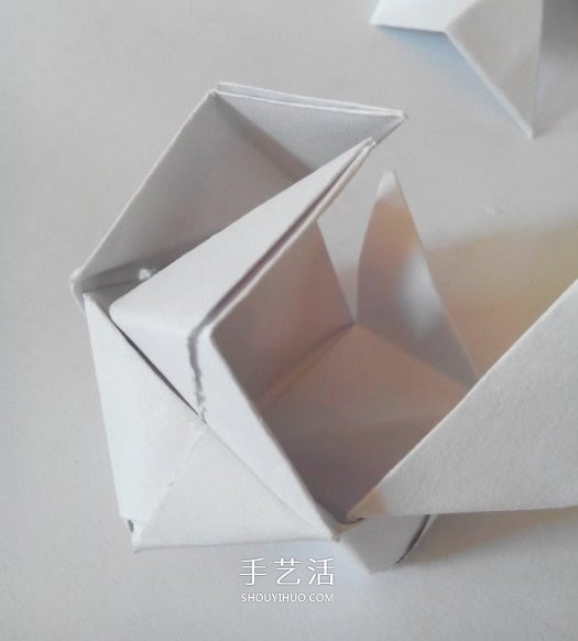 多面立方体的折法图解 折纸立方体的步骤图(图17) 多面立方体的折法图解 折纸立方体的步骤图(图17)