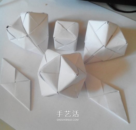 多面立方体的折法图解 折纸立方体的步骤图(图30) 多面立方体的折法图解 折纸立方体的步骤图(图30)
