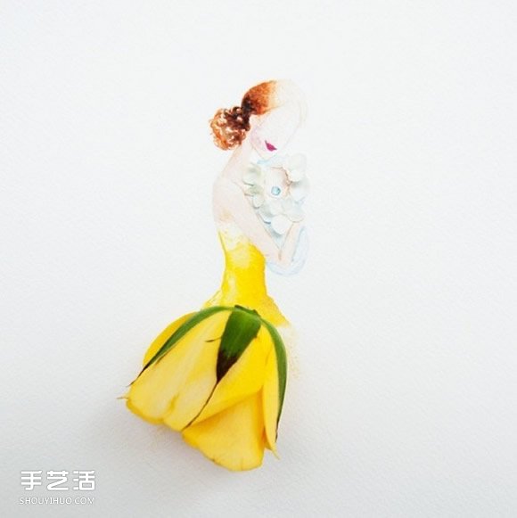 极雅艺术!用水彩让花朵变身礼物在纸上绽放(图9) 极雅艺术!用水彩让花朵变身礼物在纸上绽放(图9)