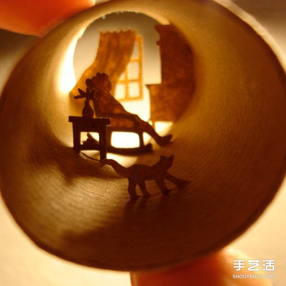 纸筒里的世界 卷纸筒变废为宝DIY迷你世界(图3)