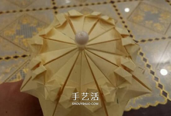漂亮立体雨伞折纸图解 纸雨伞的折法步骤图(图1) 漂亮立体雨伞折纸图解 纸雨伞的折法步骤图(图1)