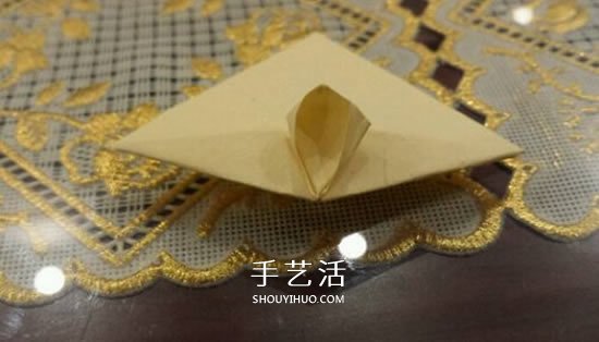 漂亮立体雨伞折纸图解 纸雨伞的折法步骤图(图9) 漂亮立体雨伞折纸图解 纸雨伞的折法步骤图(图9)