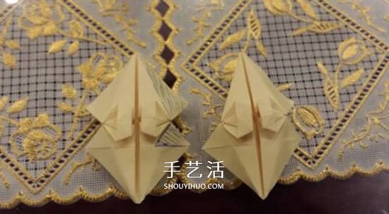 漂亮立体雨伞折纸图解 纸雨伞的折法步骤图(图17) 漂亮立体雨伞折纸图解 纸雨伞的折法步骤图(图17)