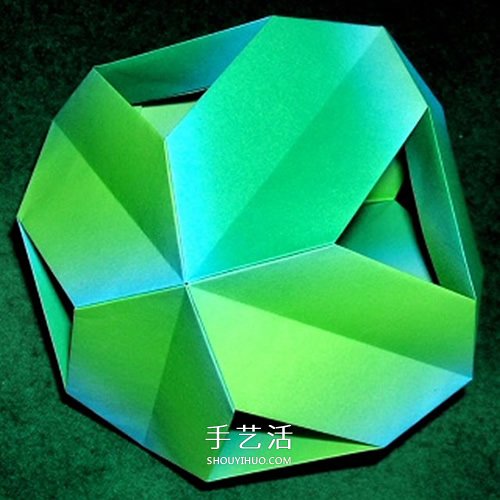 立方体怎么折图解教程 手工折纸立方体的步骤(图8) 立方体怎么折图解教程 手工折纸立方体的步骤(图8)